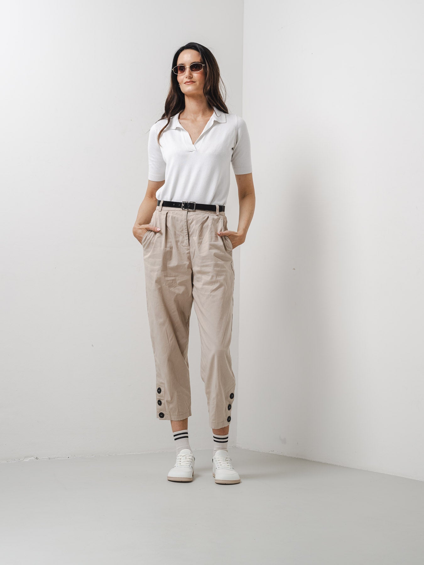 Barefoot Sneakers - Be Lenka Echo - White & Black Vegan