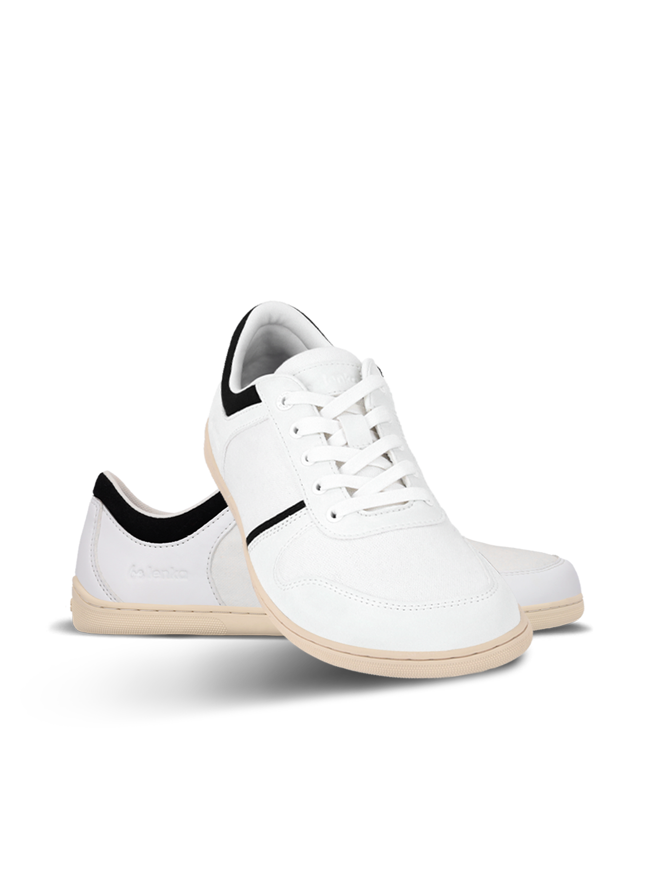 Barefoot Sneakers - Be Lenka Echo - White & Black Vegan