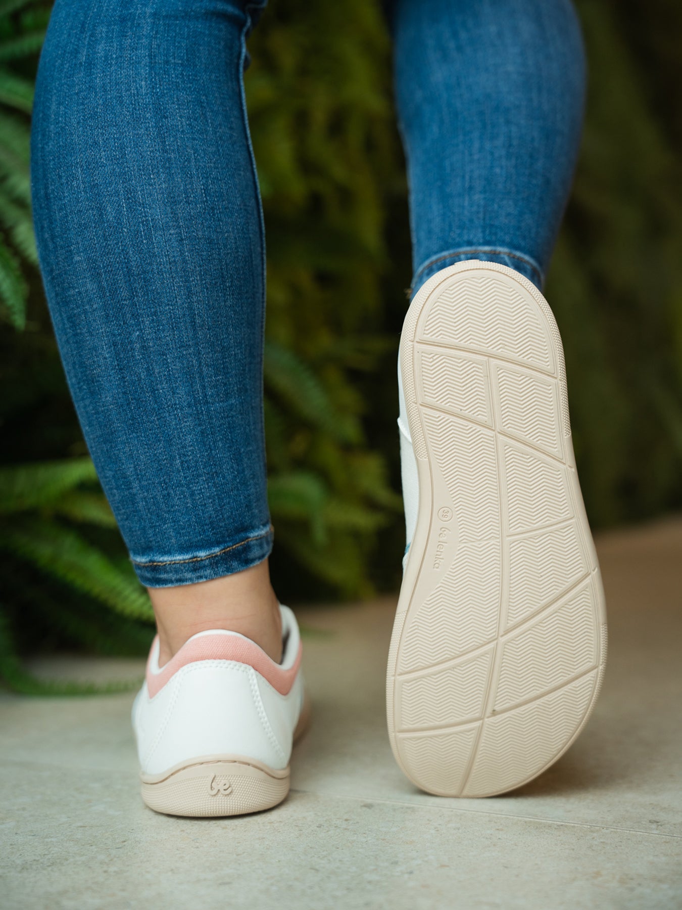 Barefoot Sneakers - Be Lenka Echo - White & Cotton Candy Vegan