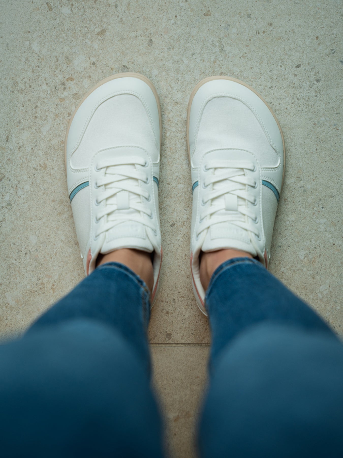 Barefoot Sneakers - Be Lenka Echo - White & Cotton Candy Vegan