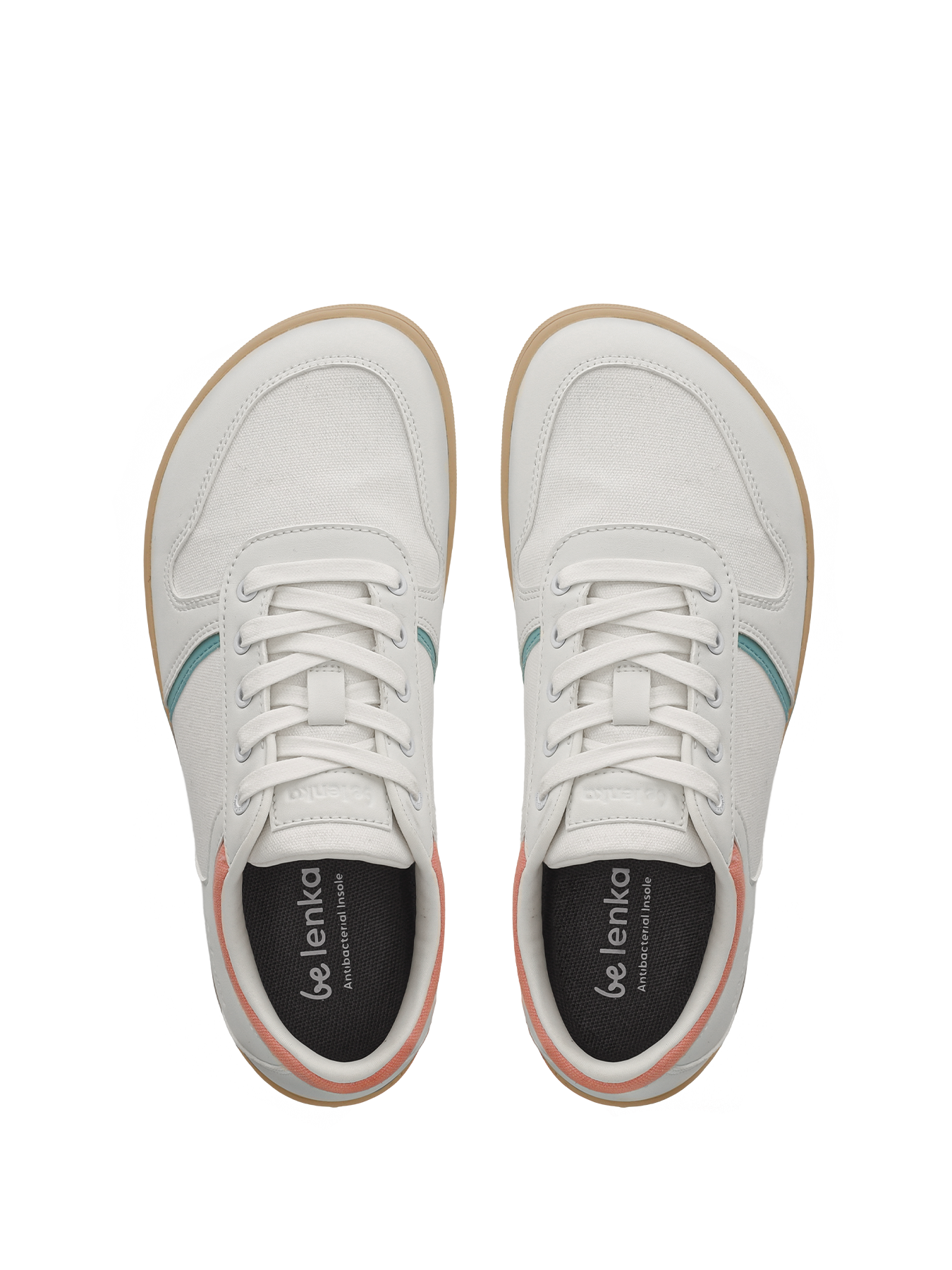 Barefoot Sneakers - Be Lenka Echo - White & Cotton Candy Vegan