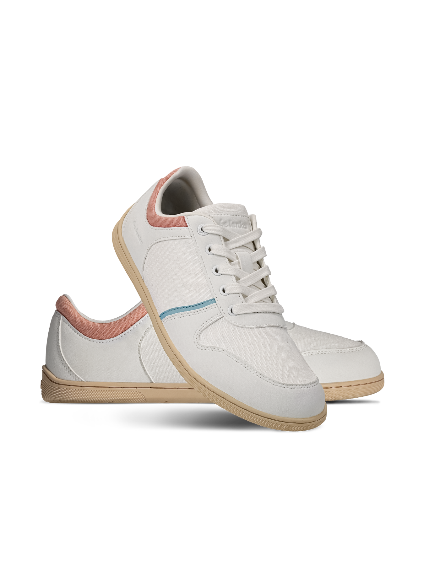 Barefoot Sneakers - Be Lenka Echo - White & Cotton Candy Vegan