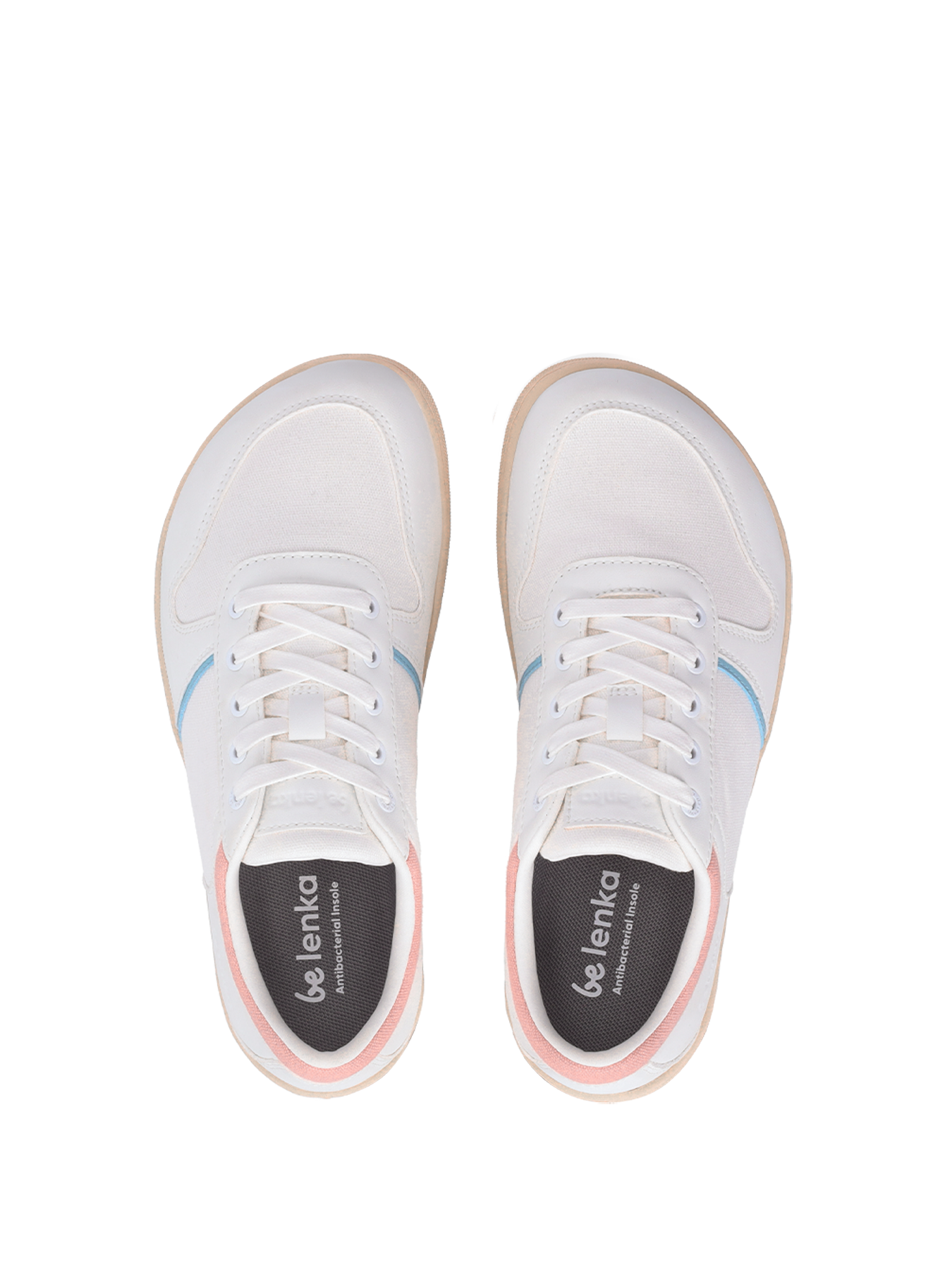 Barefoot Sneakers - Be Lenka Echo - White & Cotton Candy Vegan