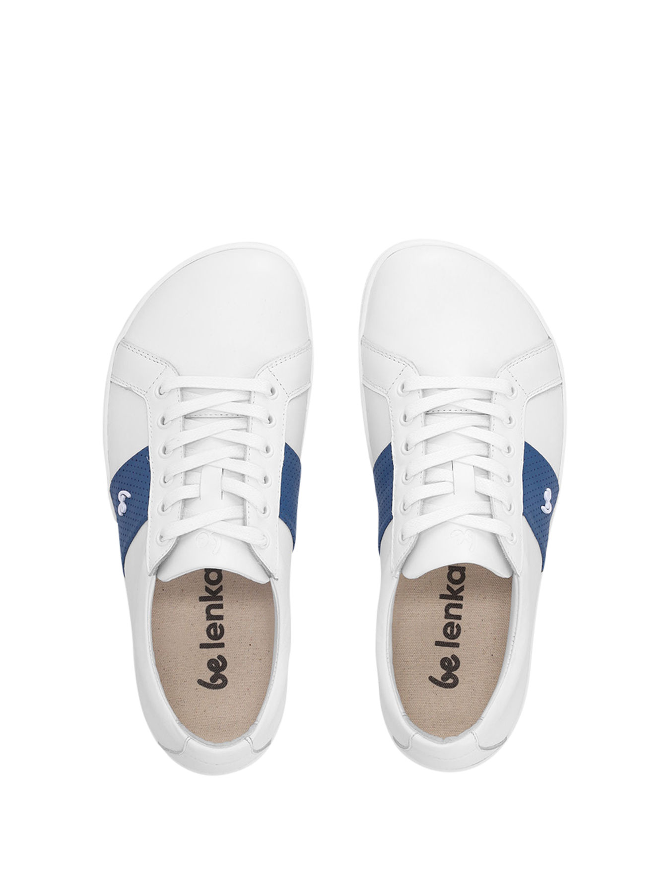 Barefoot Sneakers Be Lenka Elite - White & Dark Blue