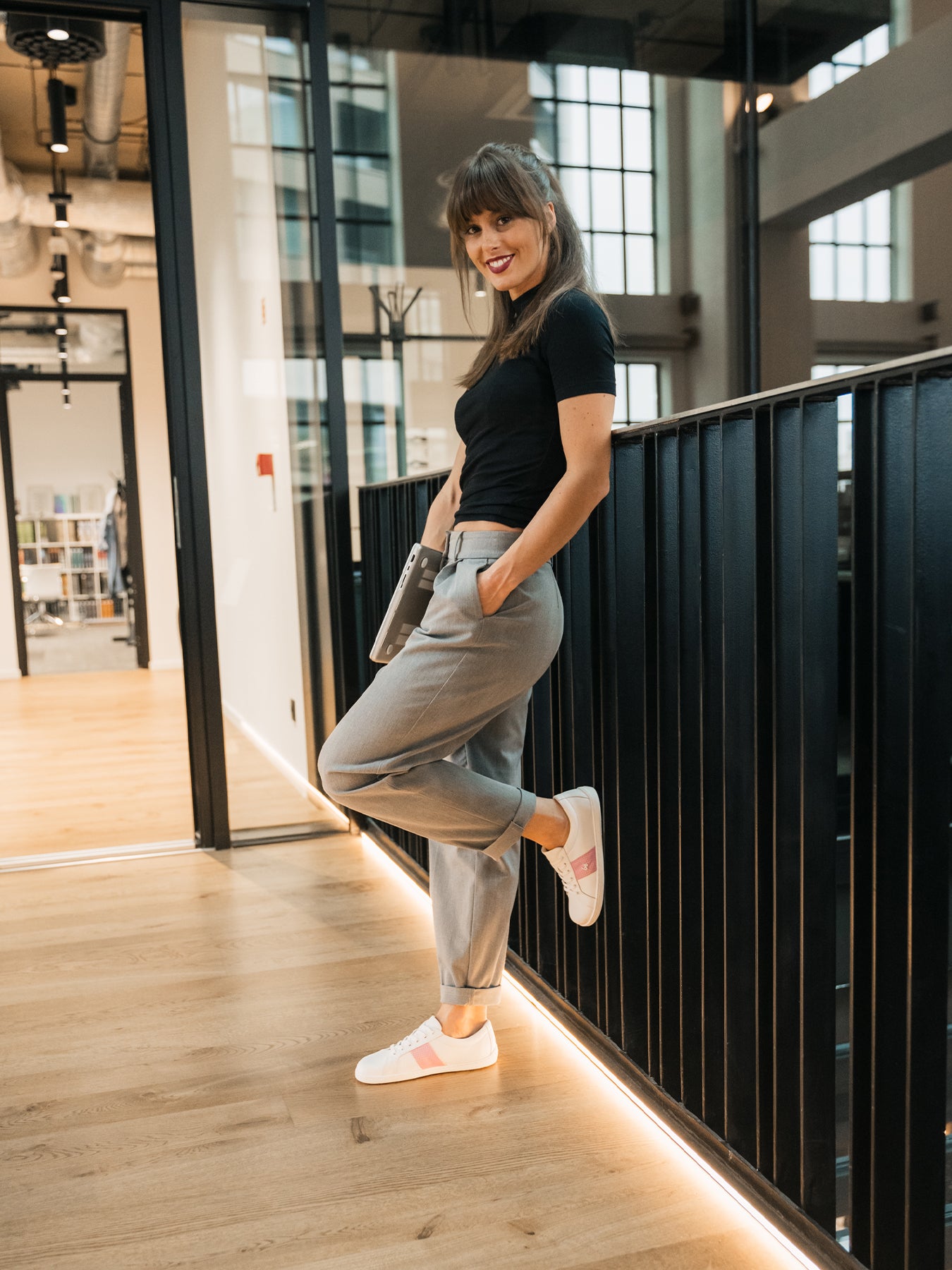 Barefoot Sneakers Be Lenka Elite - White & Pink