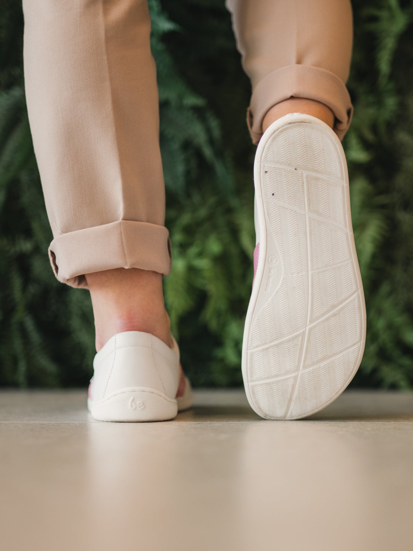 Barefoot Sneakers Be Lenka Elite - White & Pink