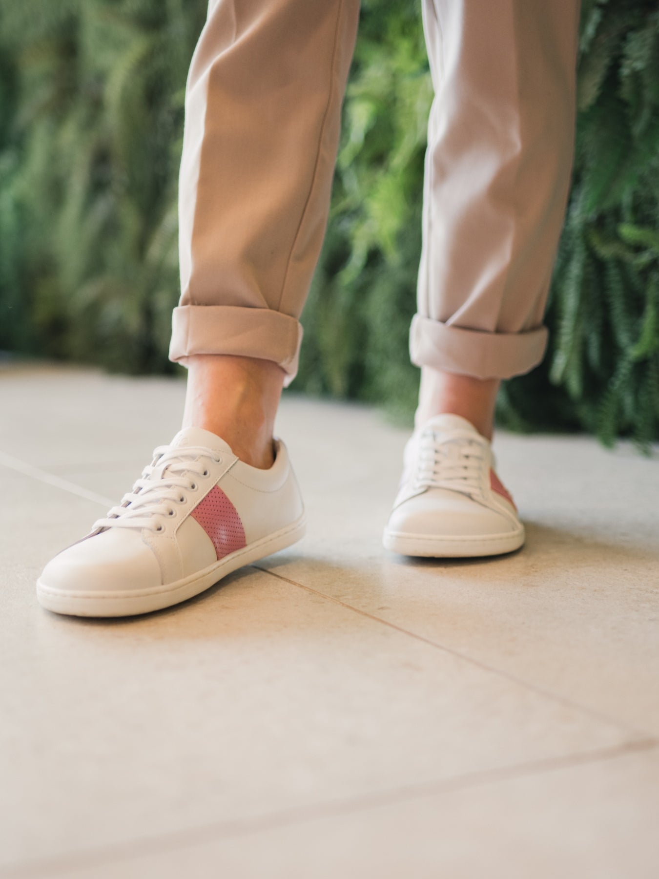 Barefoot Sneakers Be Lenka Elite - White & Pink