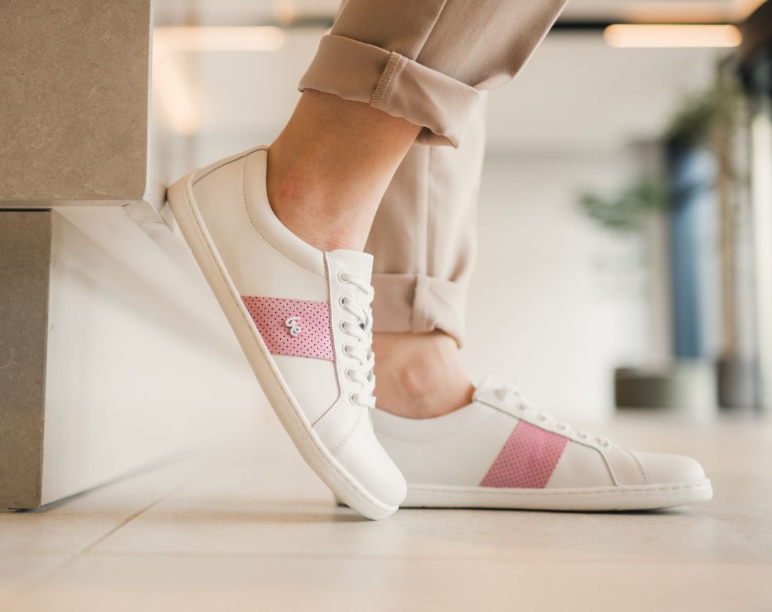 Barefoot Sneakers Be Lenka Elite - White & Pink