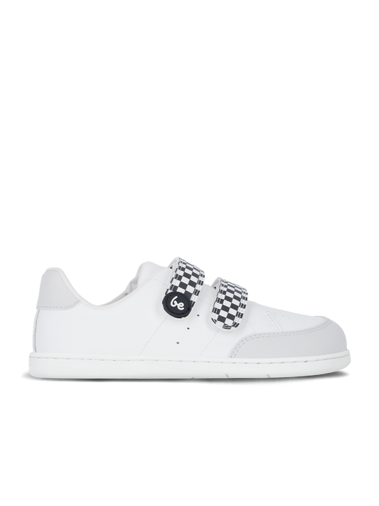 Kids barefoot sneakers Be Lenka Energise Preschool - White & Checkerboard