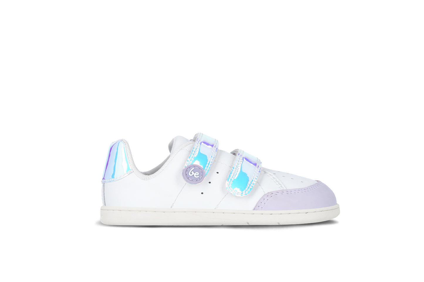 Kids barefoot sneakers Be Lenka Energise Kids - White & Iridescent