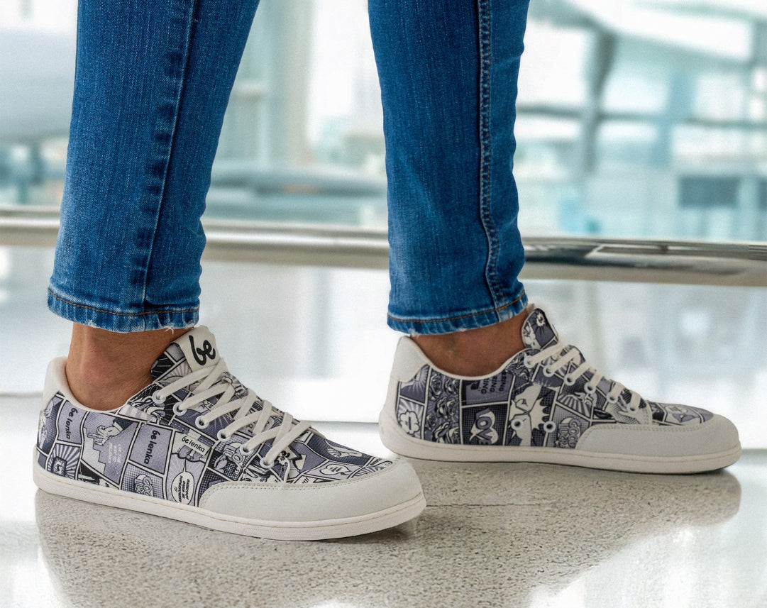 Barefoot Sneakers Be Lenka Rebound - Comics Black & White