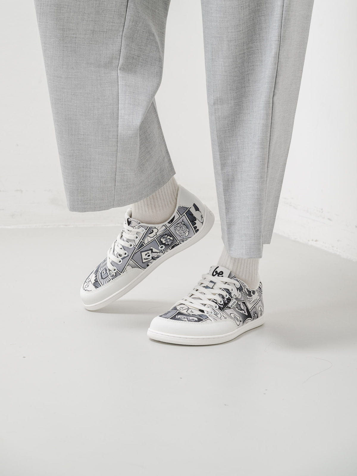 Barefoot Sneakers Be Lenka Rebound - Comics Black & White