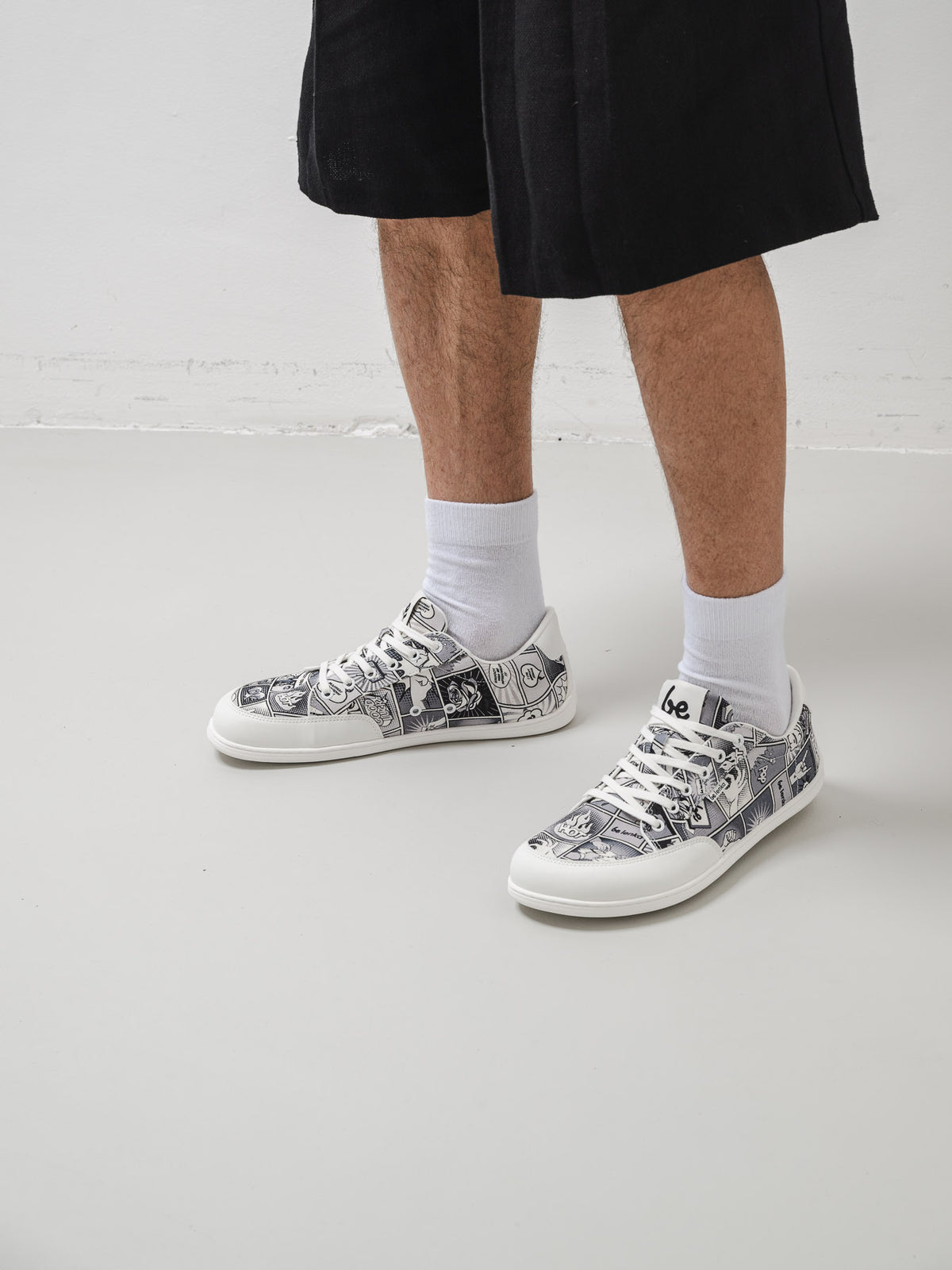 Barefoot Sneakers Be Lenka Rebound - Comics Black & White