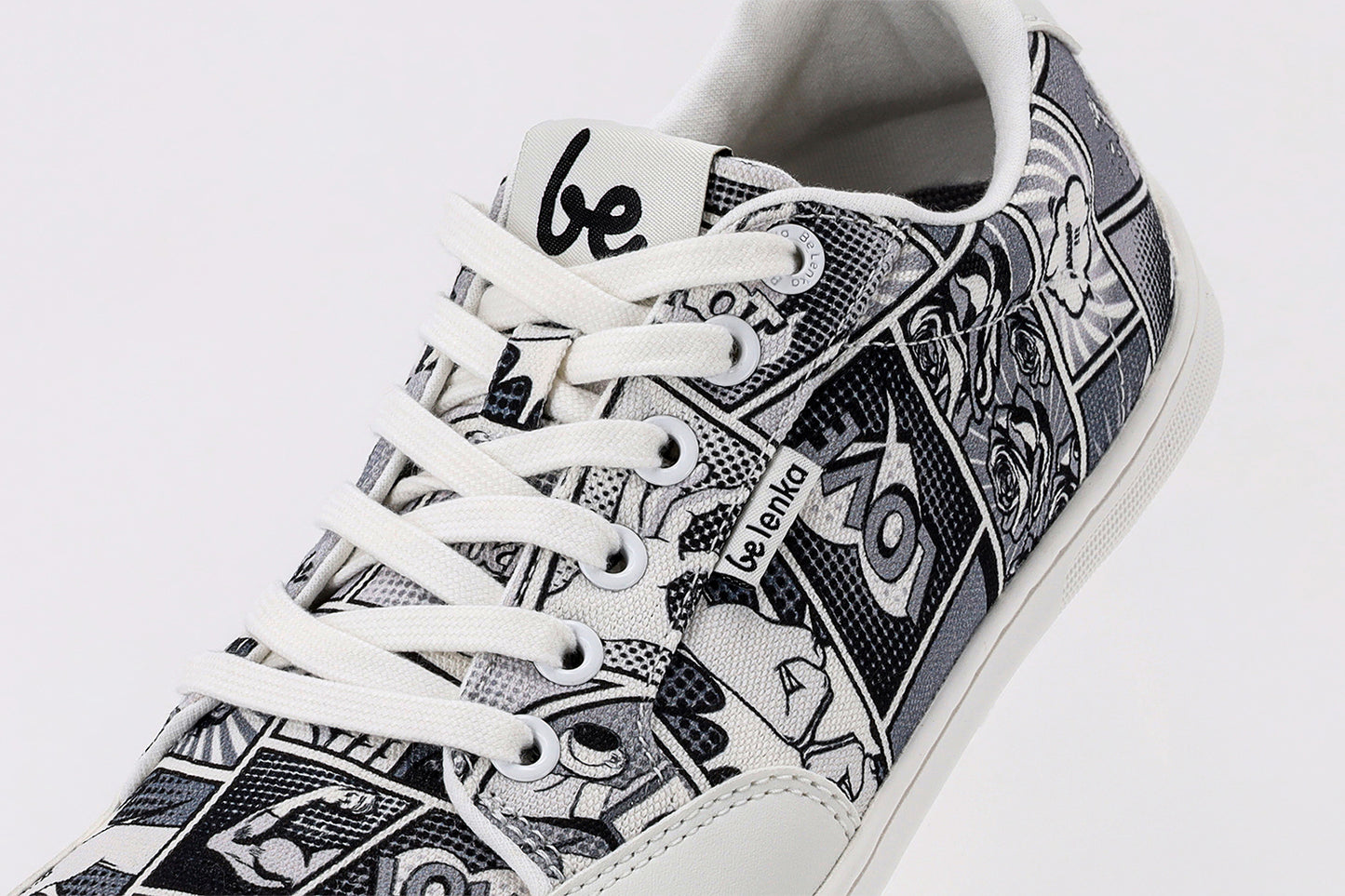 Barefoot Sneakers Be Lenka Rebound - Comics Black & White