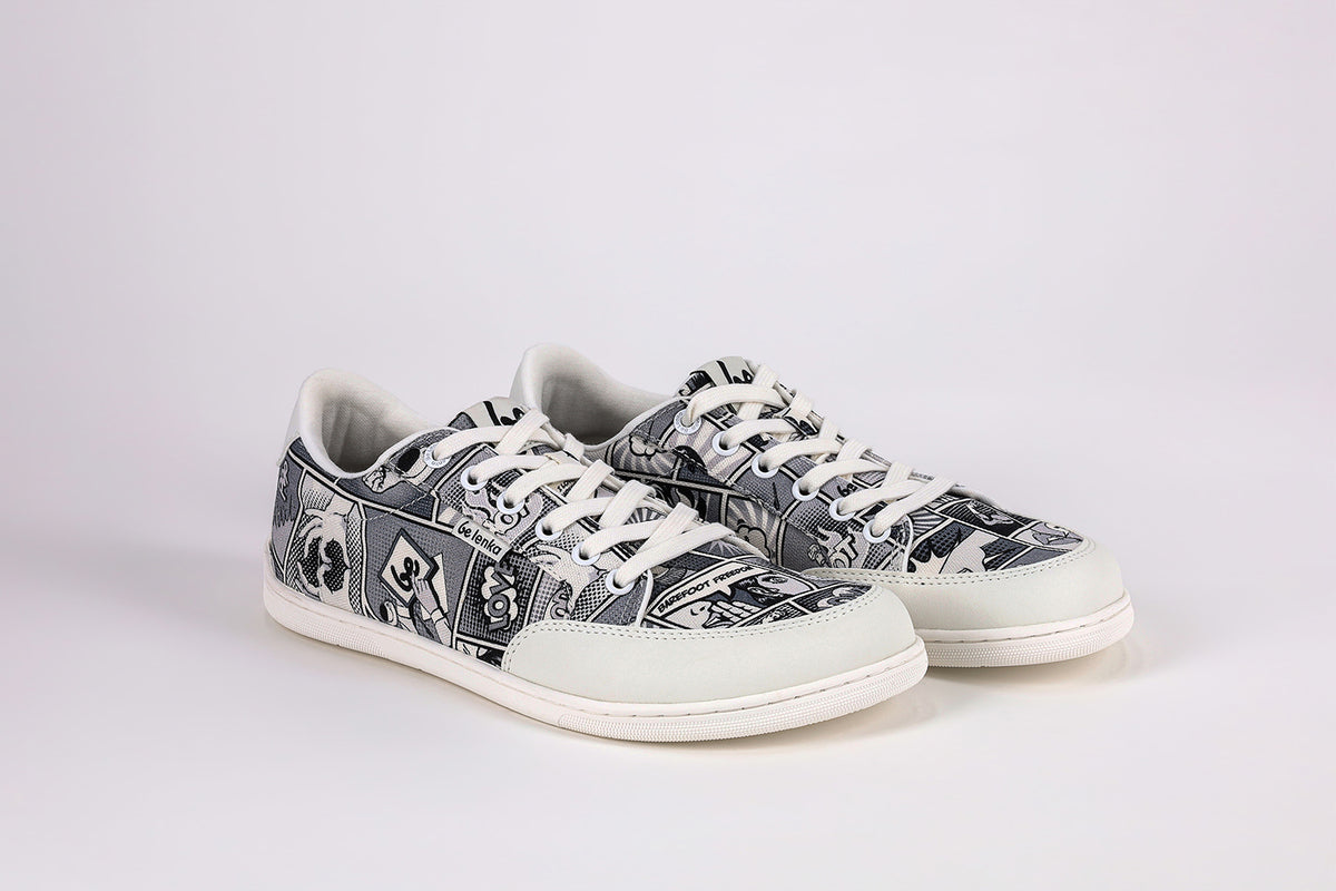 Barefoot Sneakers Be Lenka Rebound - Comics Black & White