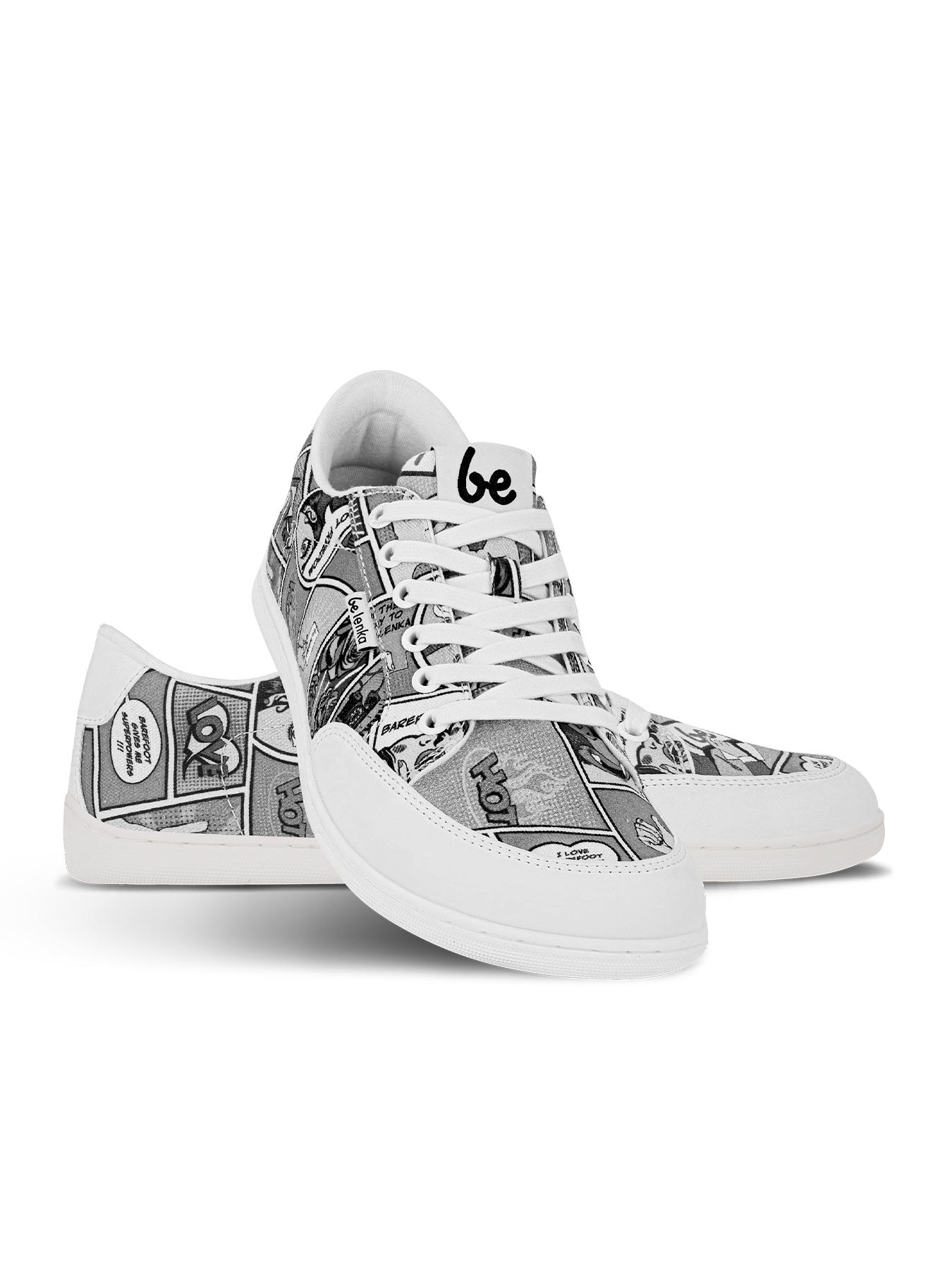 Barefoot Sneakers Be Lenka Rebound - Comics Black & White