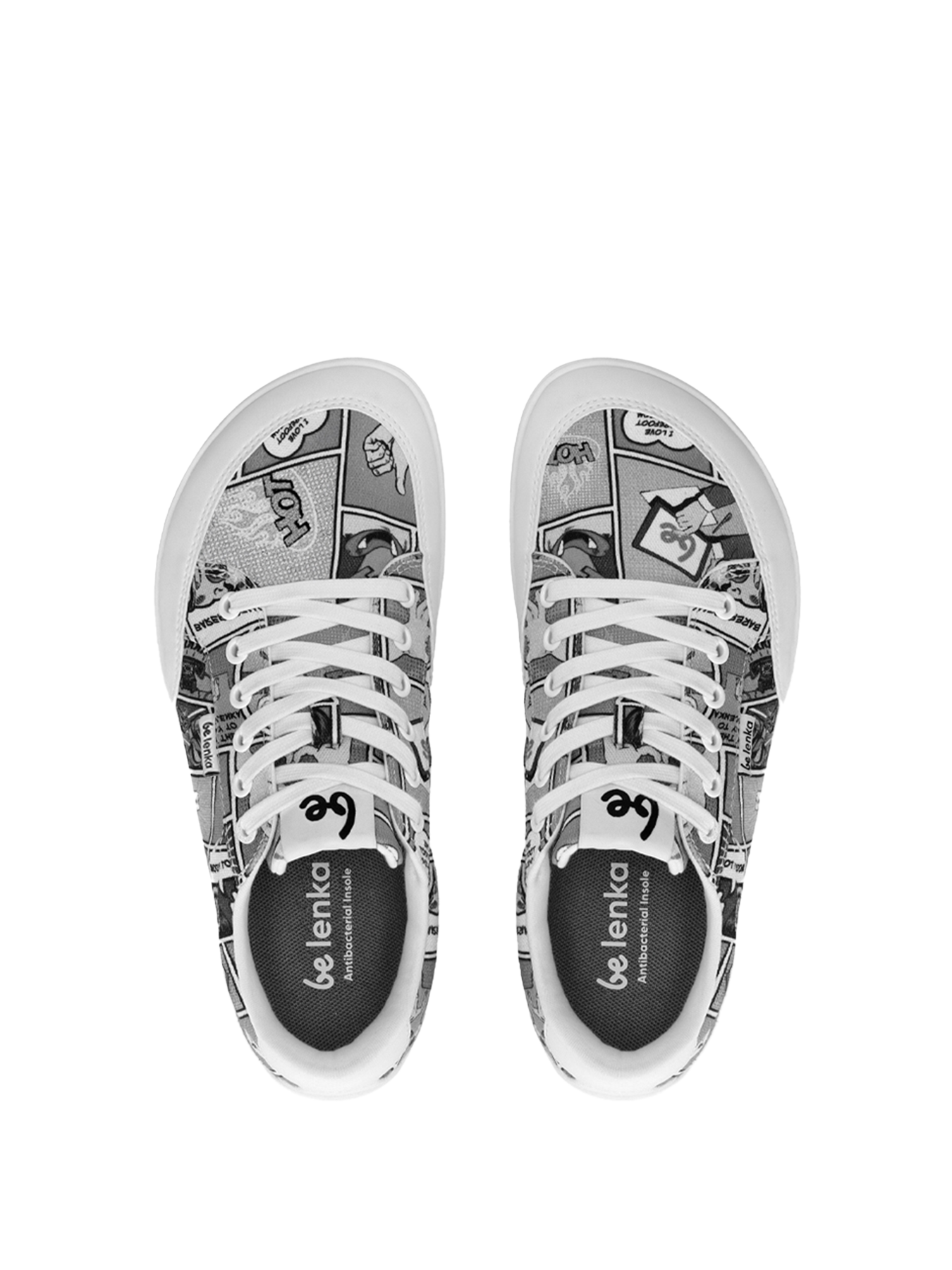 Barefoot Sneakers Be Lenka Rebound - Comics Black & White