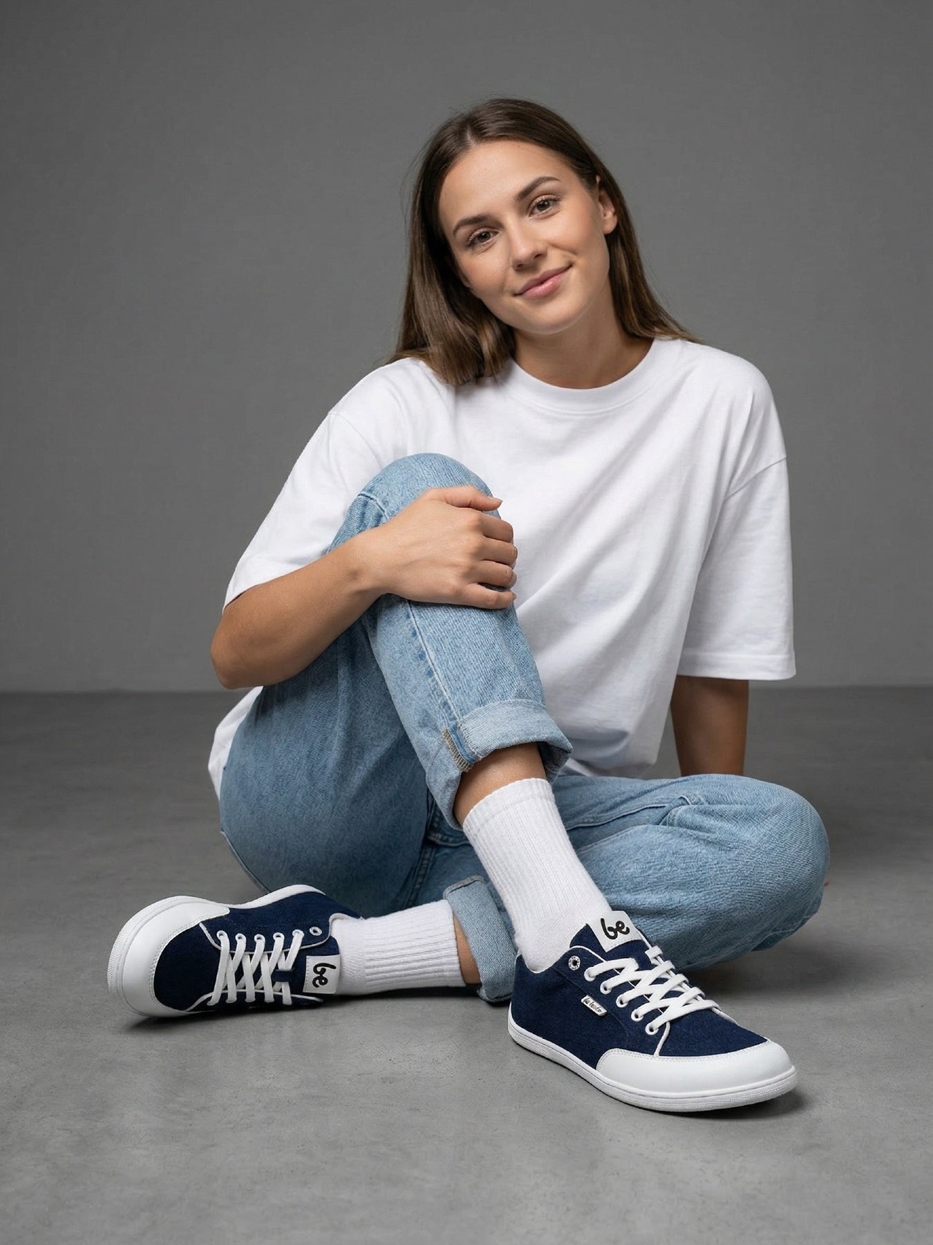 Barefoot Sneakers Be Lenka Rebound - Dark Blue & White