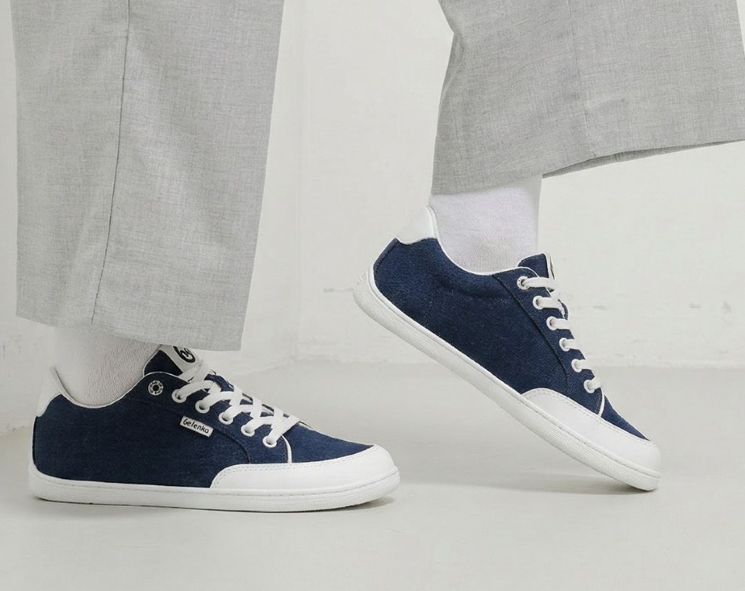Barefoot Sneakers Be Lenka Rebound - Dark Blue & White