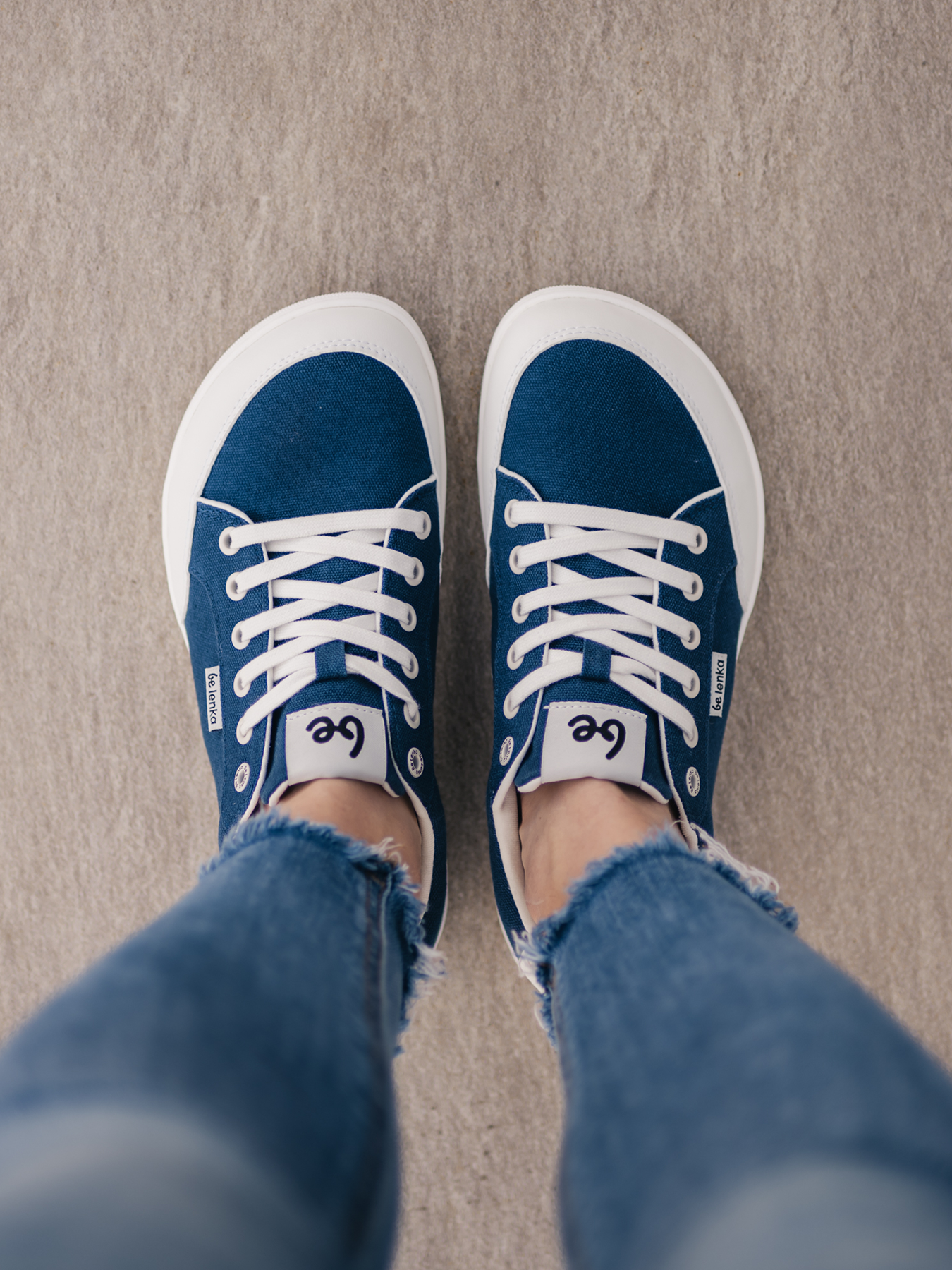 Barefoot Sneakers Be Lenka Rebound - Dark Blue & White