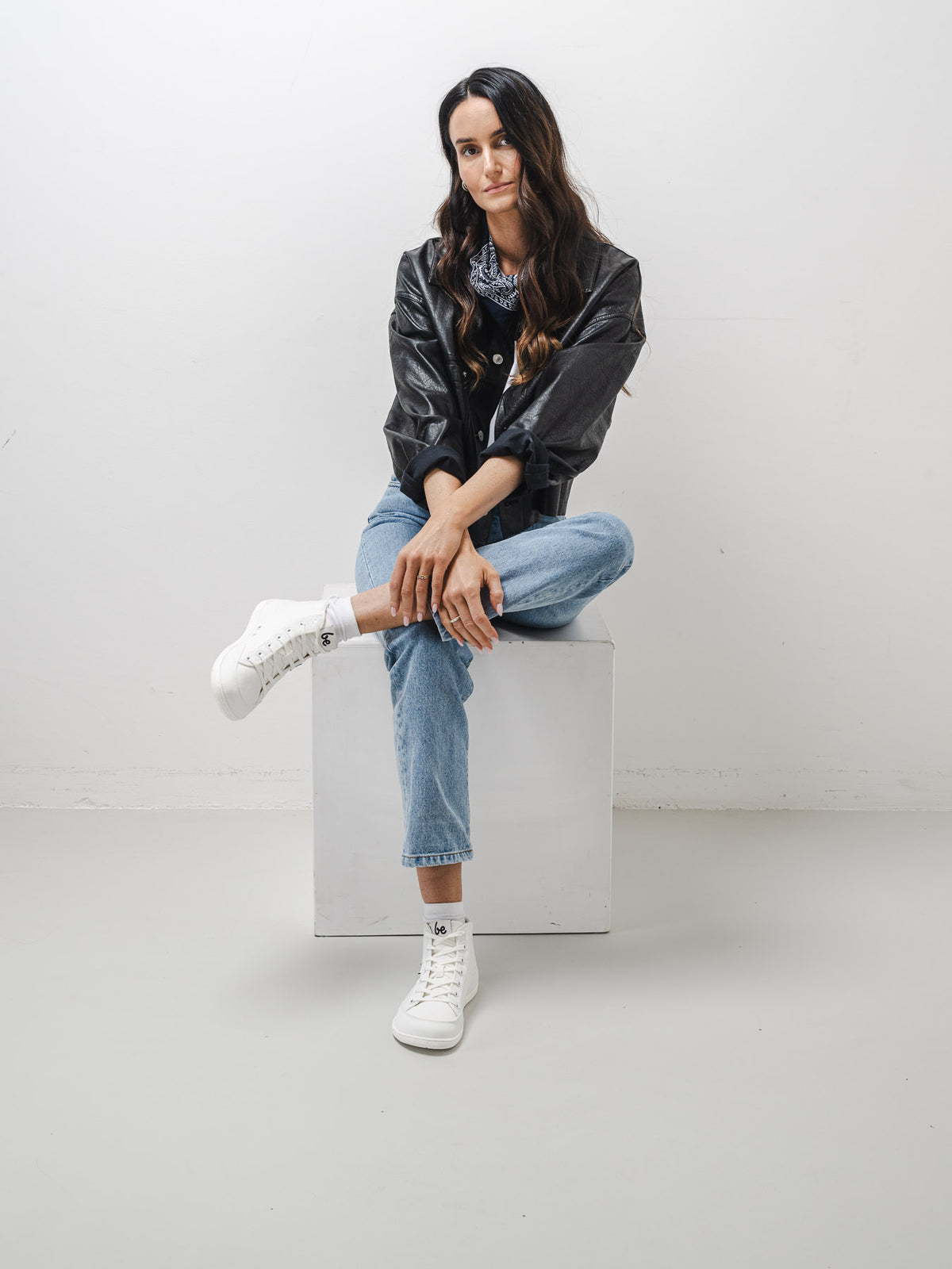 Barefoot Sneakers Be Lenka Rebound - High Top - All White