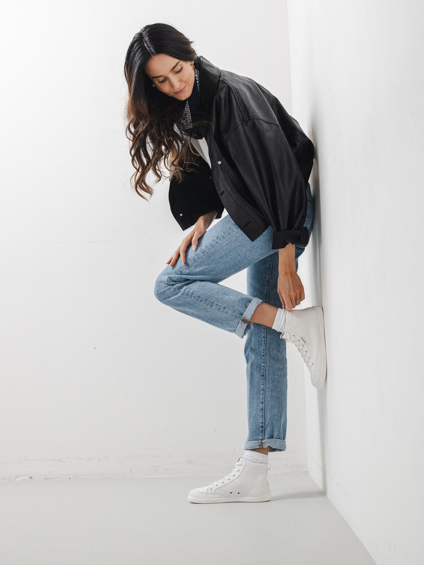 Barefoot Sneakers Be Lenka Rebound - High Top - All White