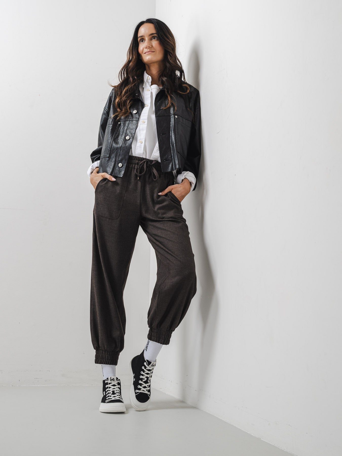 Barefoot Sneakers Be Lenka Rebound - High Top - Black & White