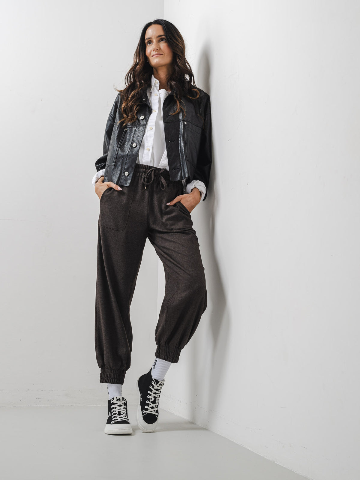 Barefoot Sneakers Be Lenka Rebound - High Top - Black & White