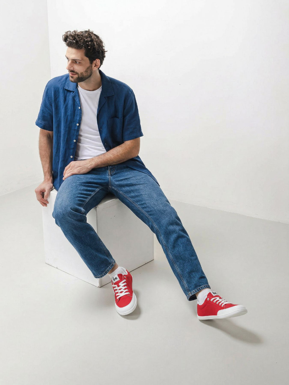 Barefoot Sneakers Be Lenka Rebound - Red & White