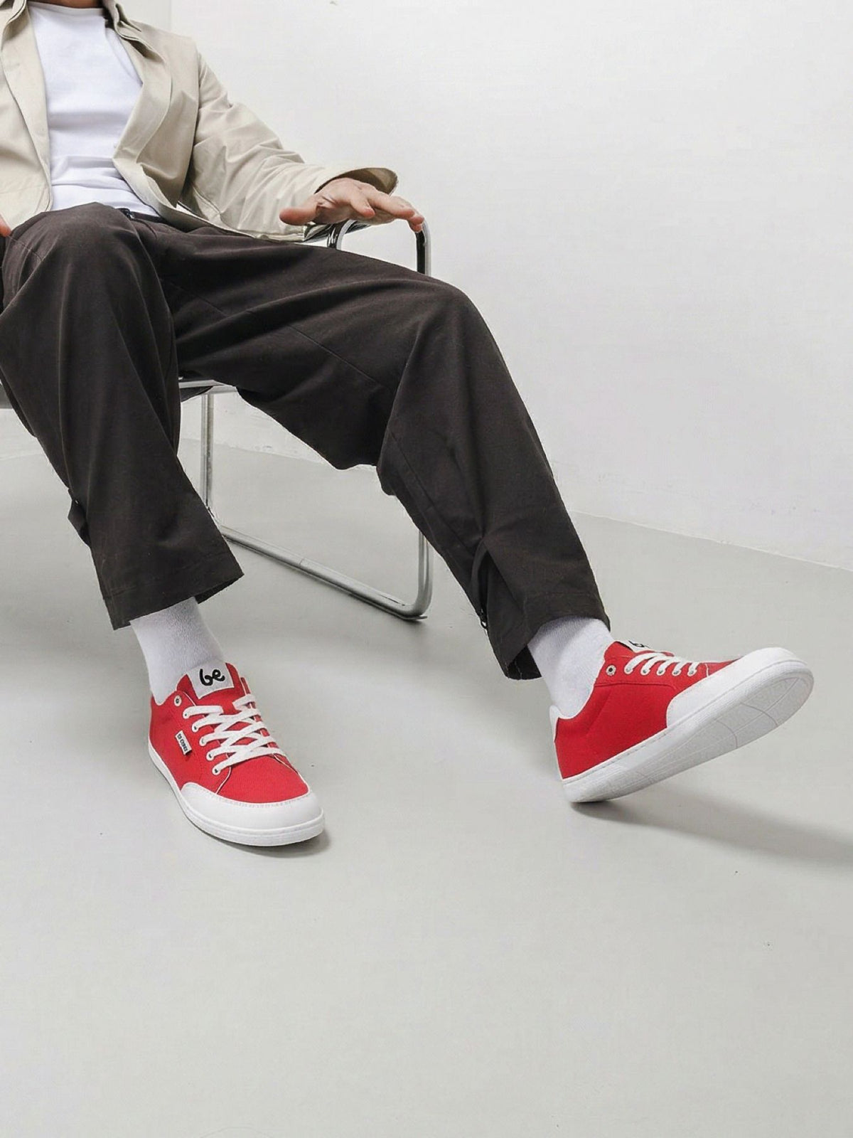 Barefoot Sneakers Be Lenka Rebound - Red & White