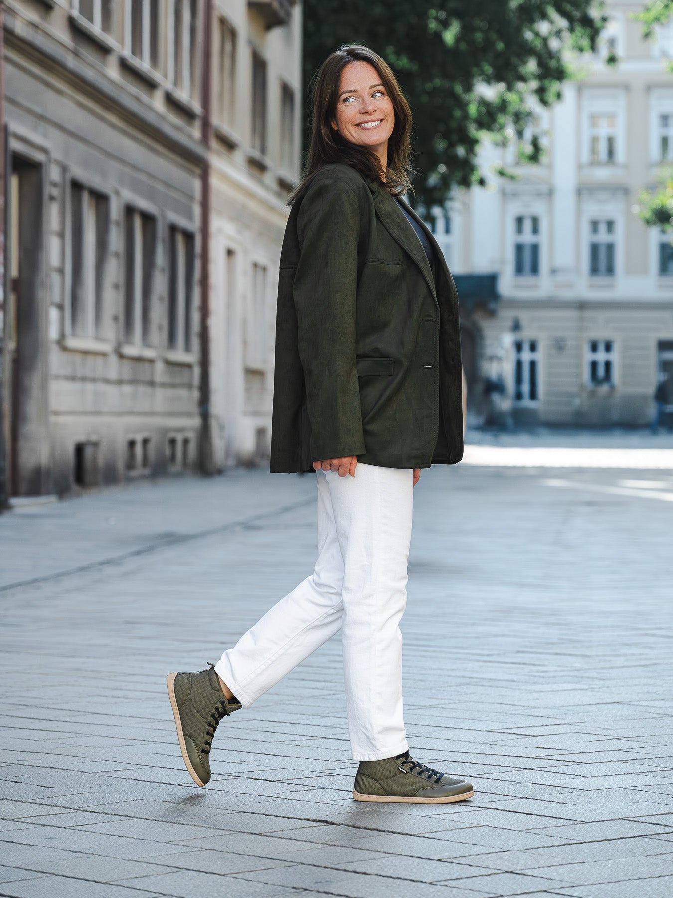 Barefoot Sneakers Be Lenka Rebound Thermo - Army Green