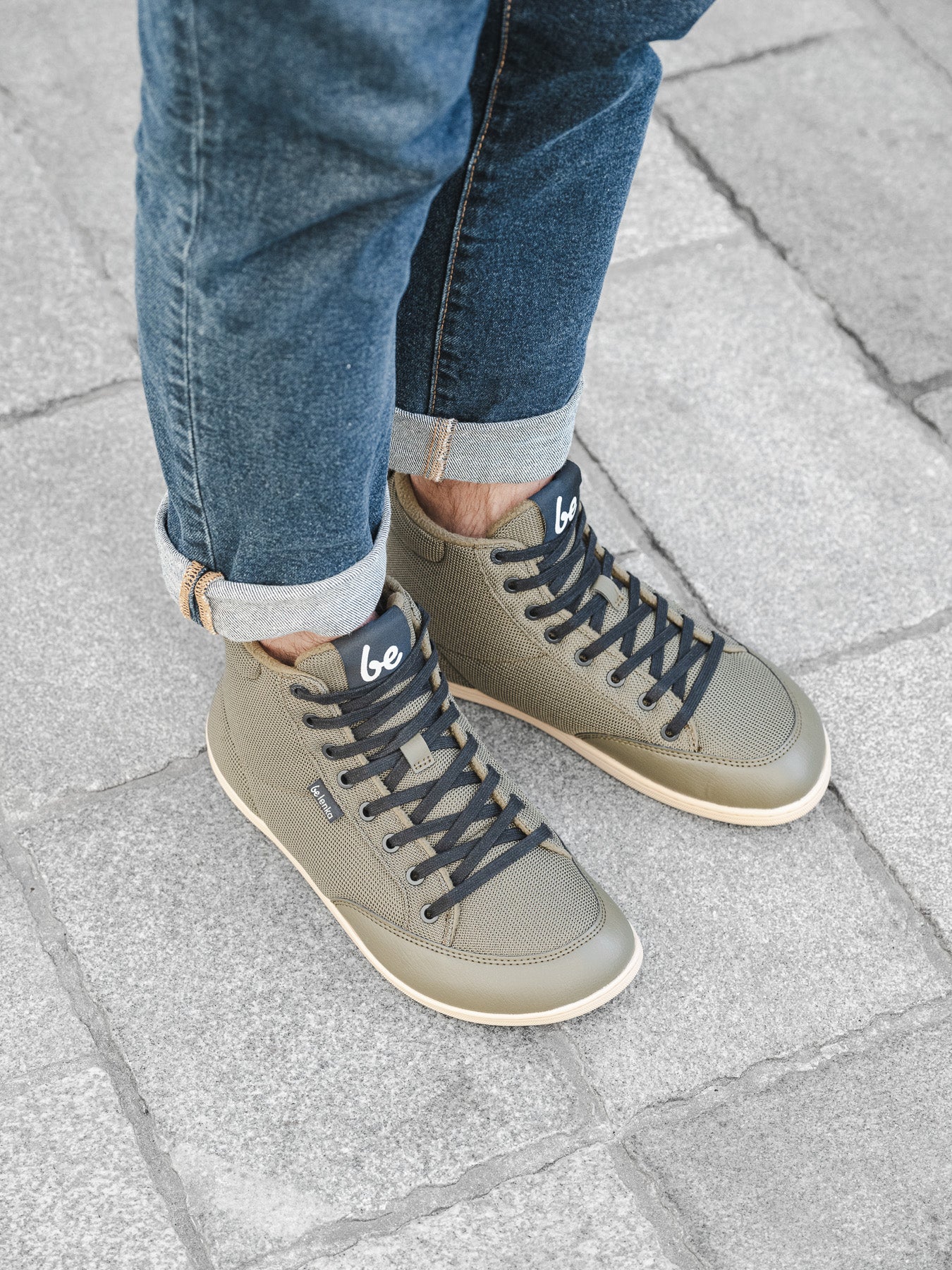 Barefoot Sneakers Be Lenka Rebound Thermo - Army Green