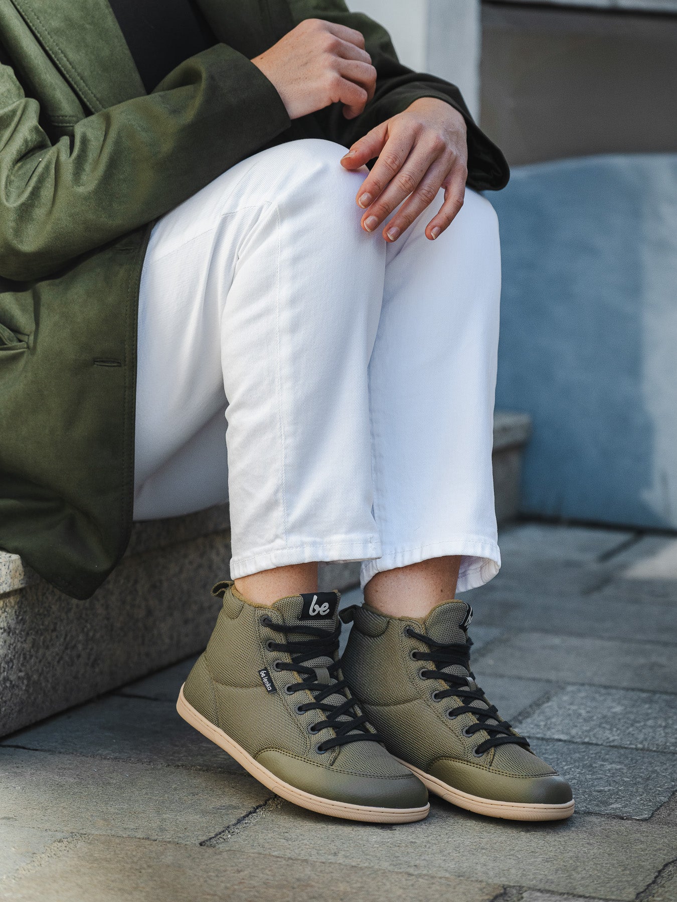 Barefoot Sneakers Be Lenka Rebound Thermo - Army Green