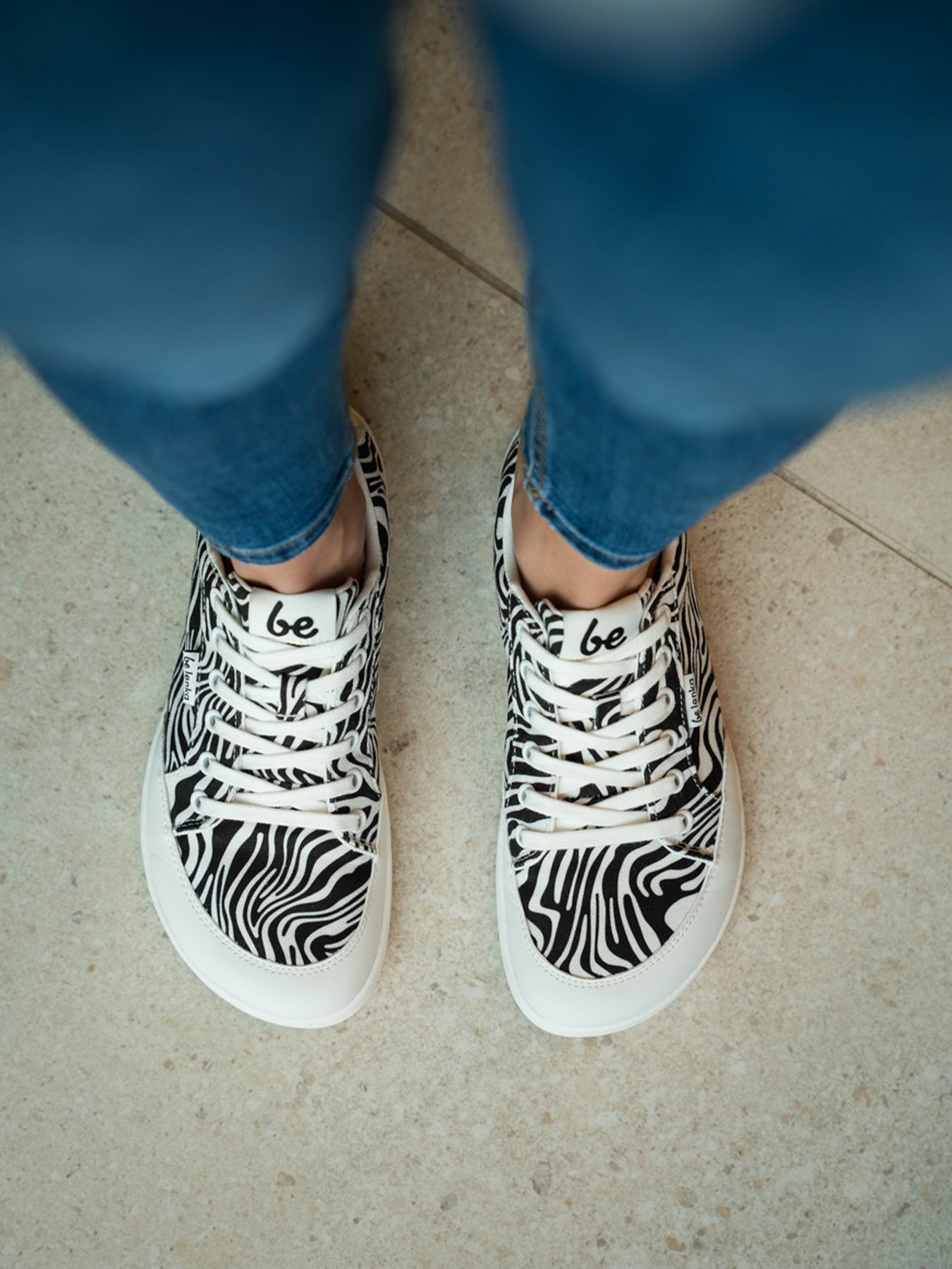 Barefoot Sneakers Be Lenka Rebound - Zebra