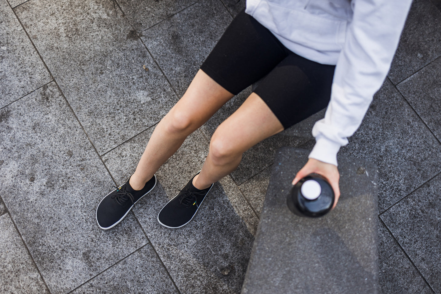 Barefoot Sneakers - Be Lenka Stride - Black & White