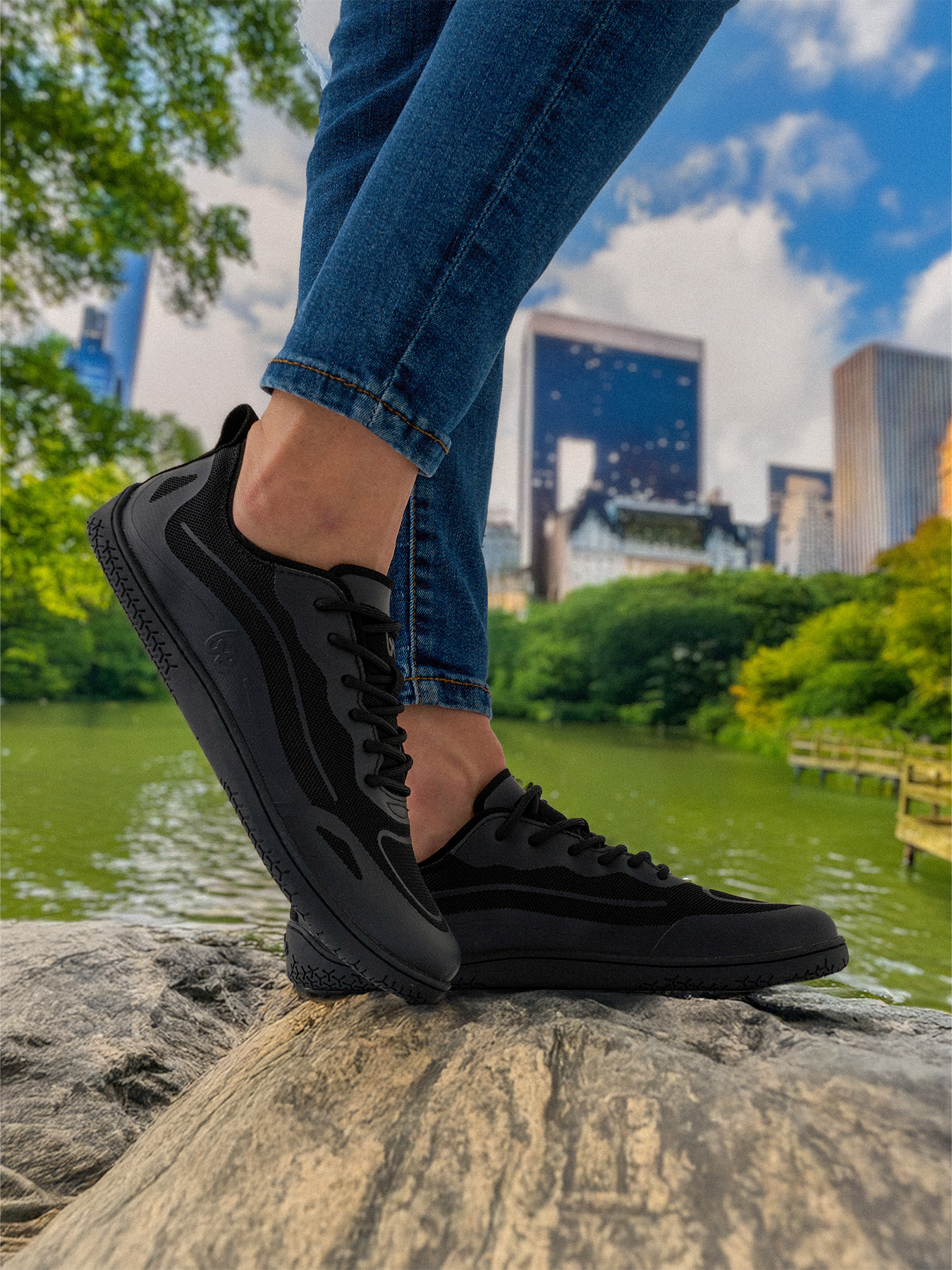 Baskets pieds nus Be Lenka Velocity - Tout noir