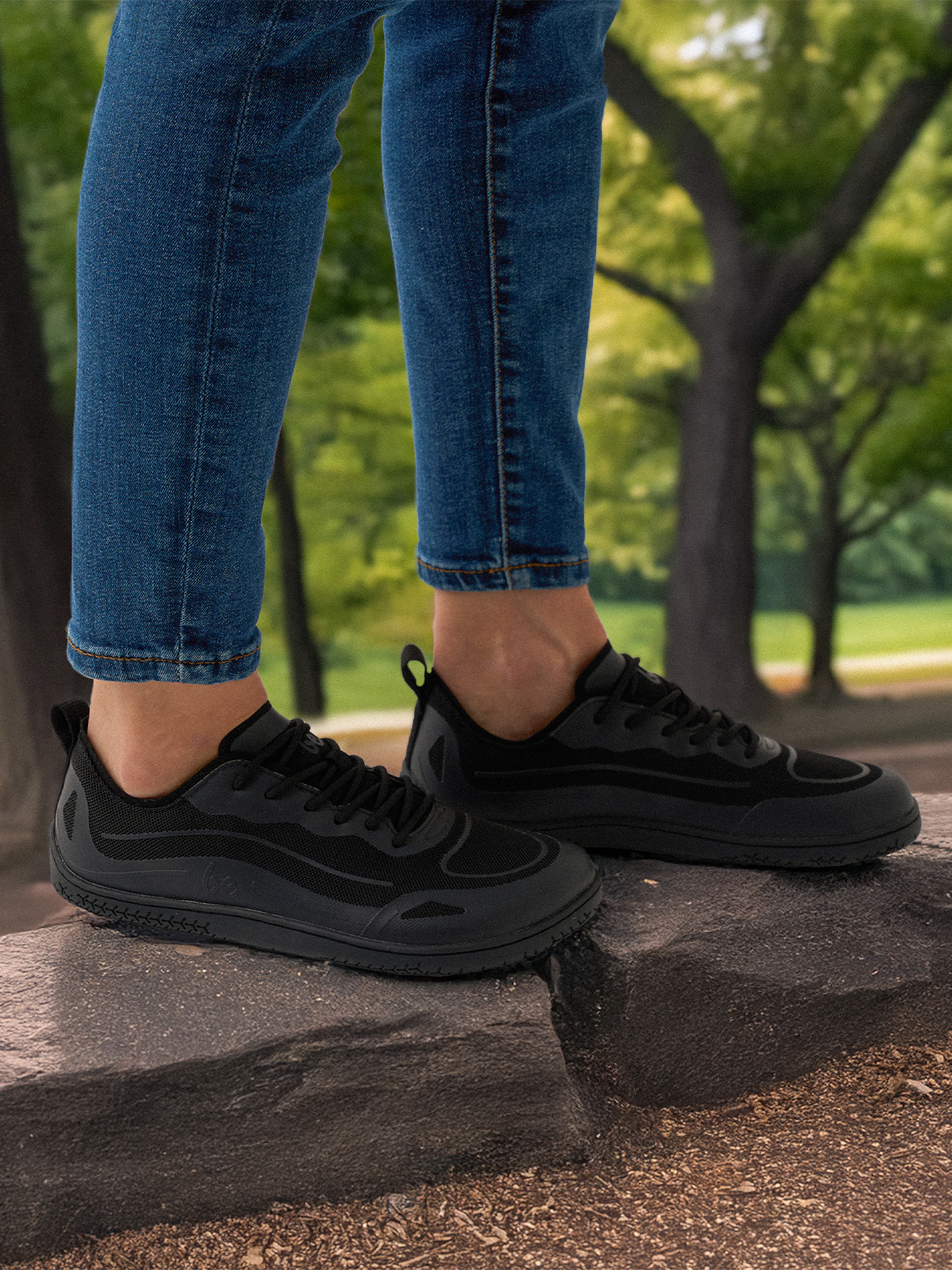 Baskets pieds nus Be Lenka Velocity - Tout noir