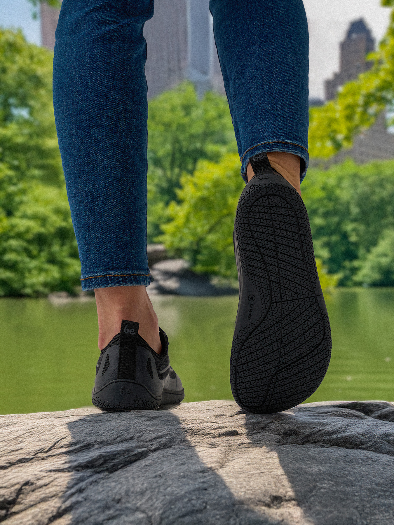 Baskets pieds nus Be Lenka Velocity - Tout noir