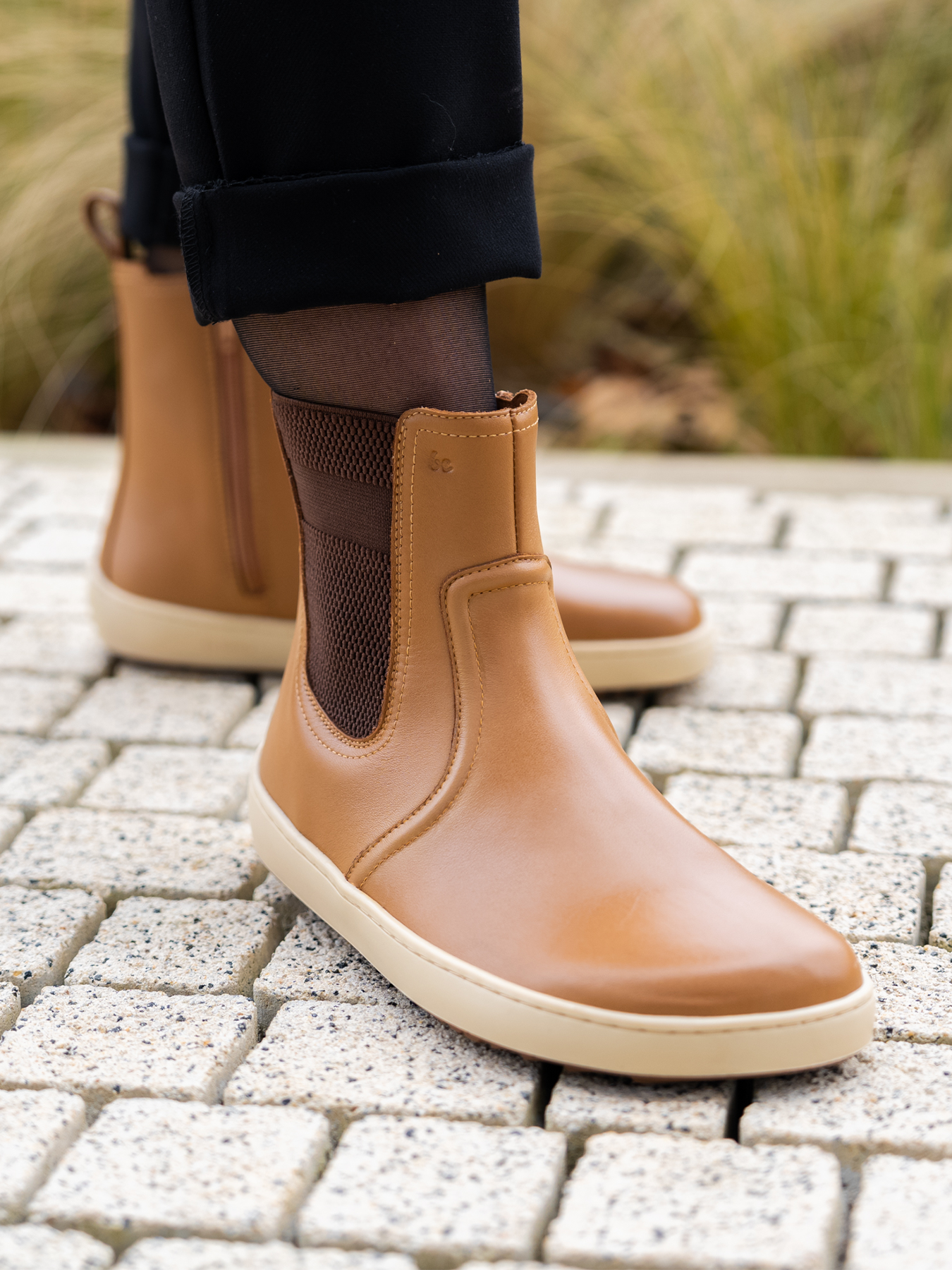 Bottes pieds nus Be Lenka Allure - Cognac clair