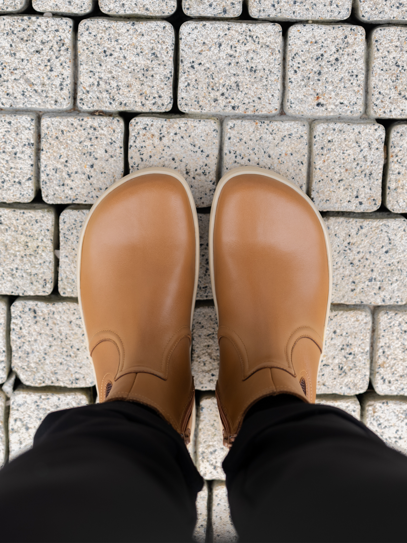 Bottes pieds nus Be Lenka Allure - Cognac clair