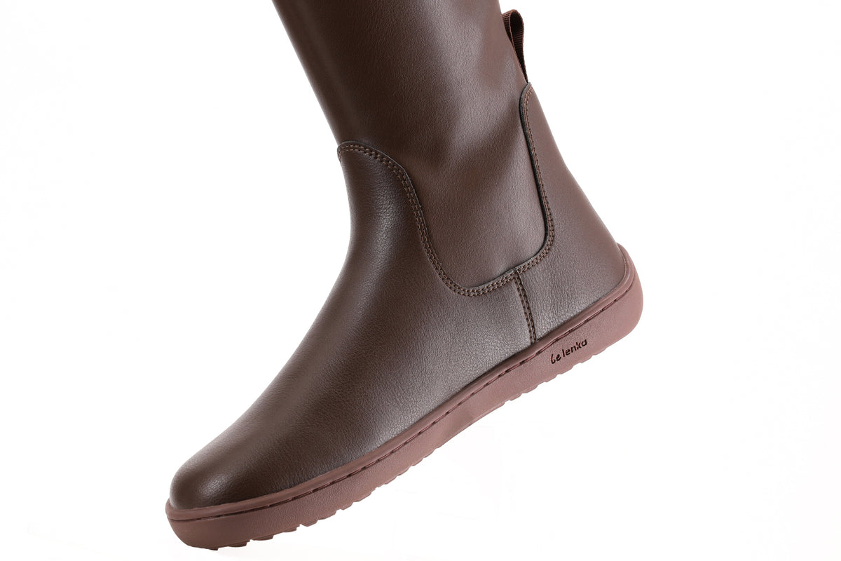 Barefoot Knee-high Boots Be Lenka Athena - Chocolate