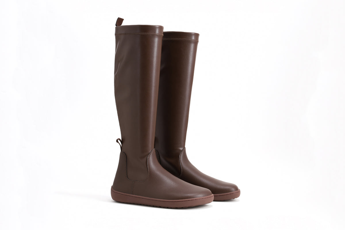 Barefoot Knee-high Boots Be Lenka Athena - Chocolate