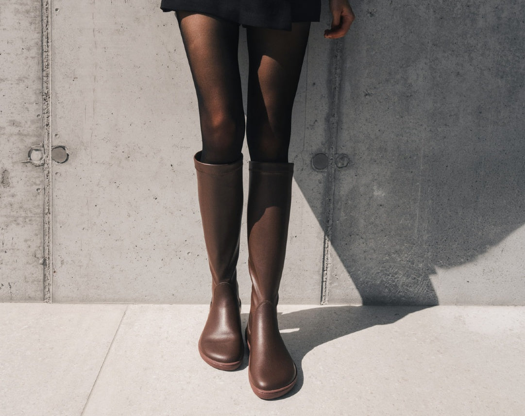 Barefoot Knee-high Boots Be Lenka Athena - Chocolate