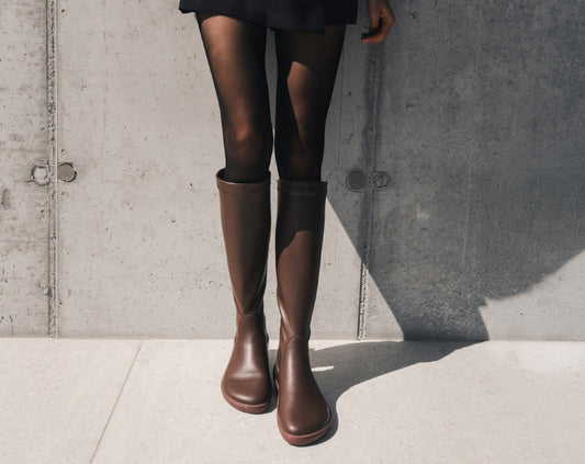 Barefoot Knee-high Boots Be Lenka Athena - Chocolate