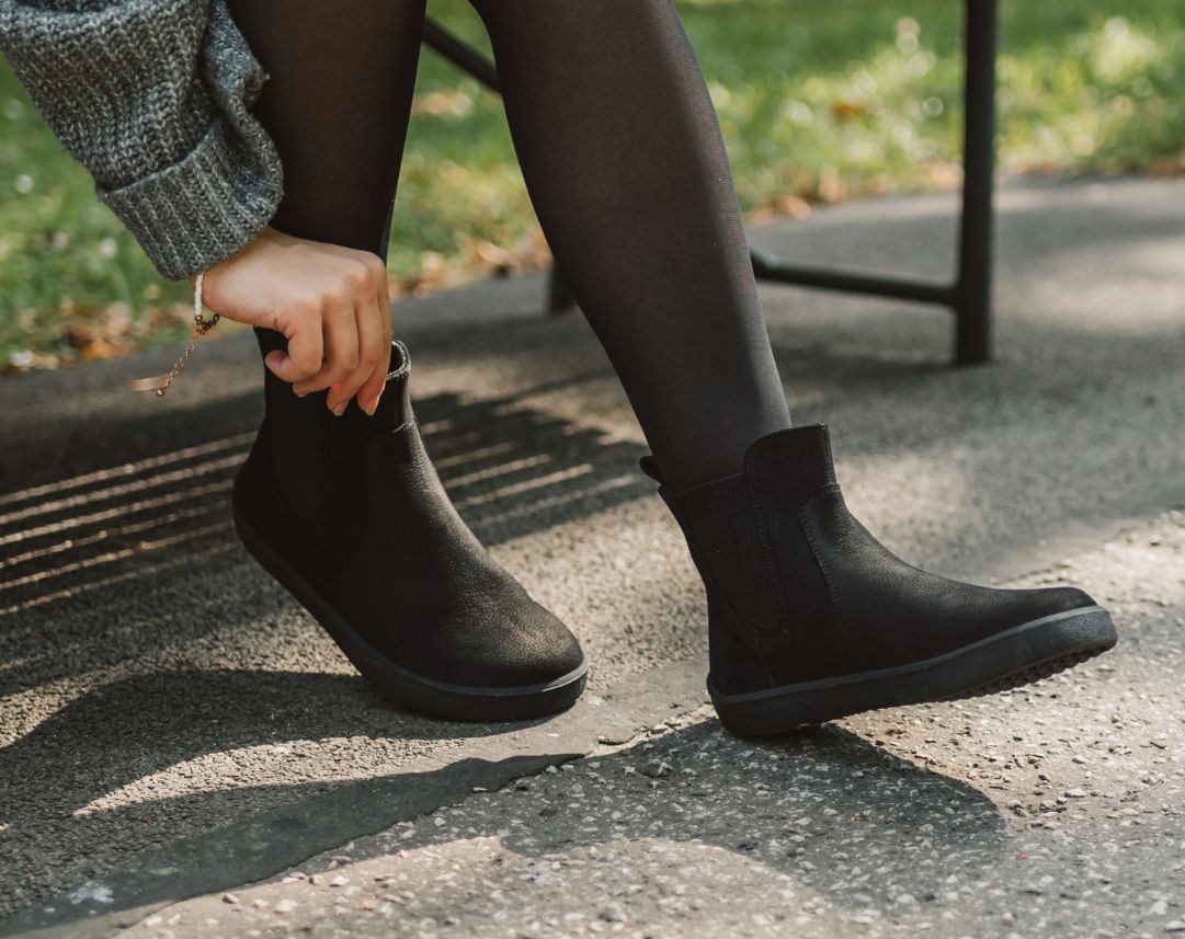 Barefoot Chelsea Boots Be Lenka Entice Neo - Matt Black