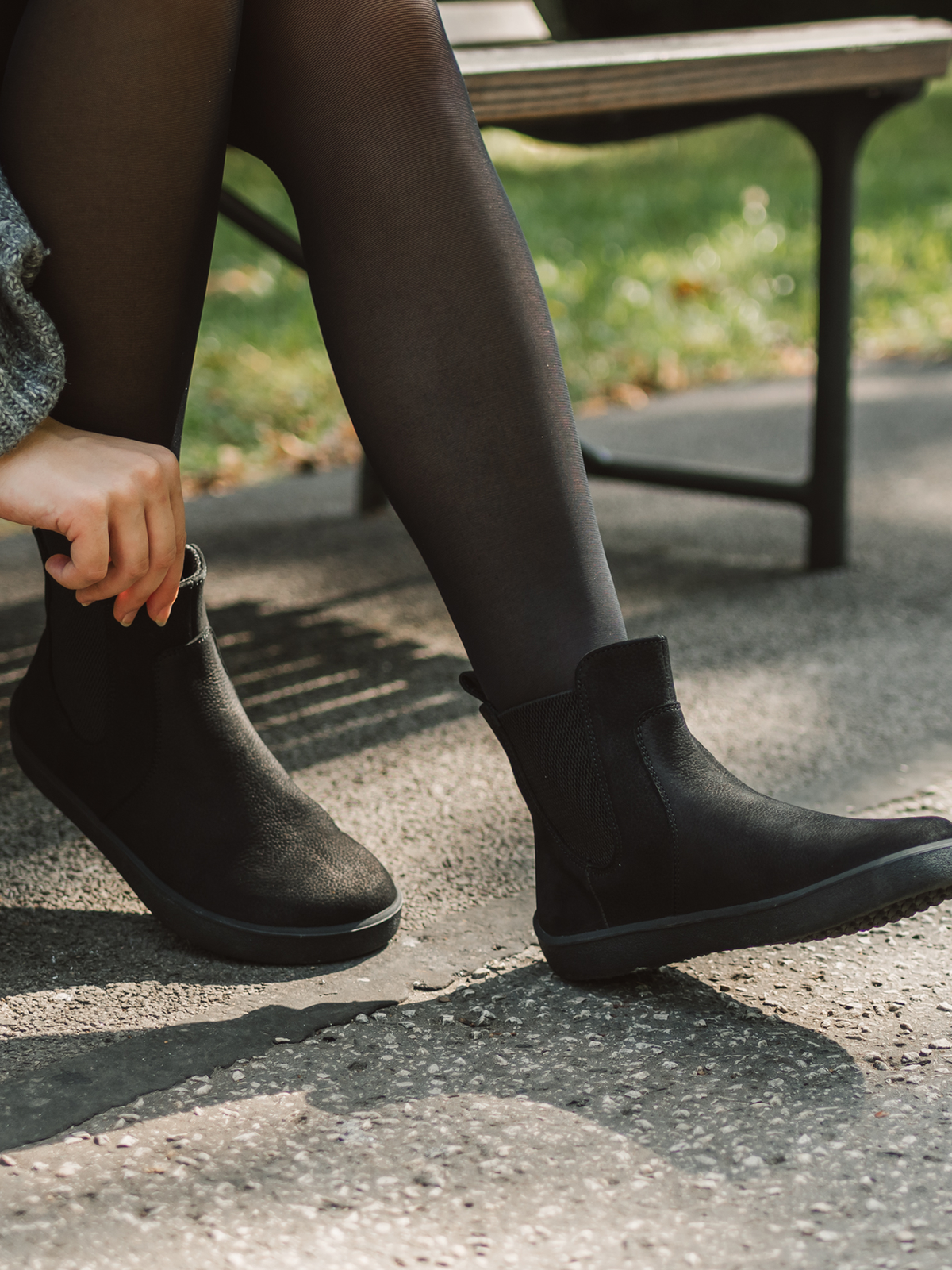 Barefoot Chelsea Boots Be Lenka Entice Neo - Matt Black