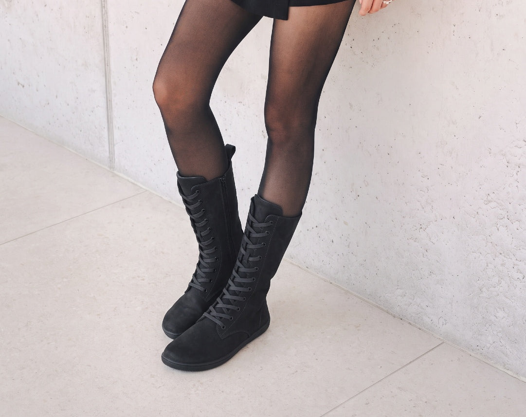 Barefoot Knee-high Boots Be Lenka Evon - Black