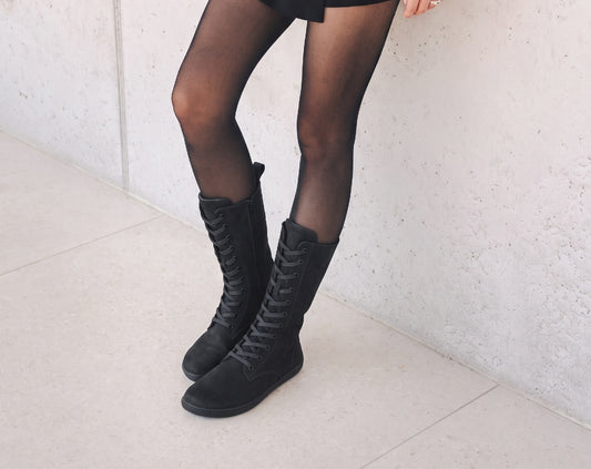 Barefoot Knee-high Boots Be Lenka Evon - Black