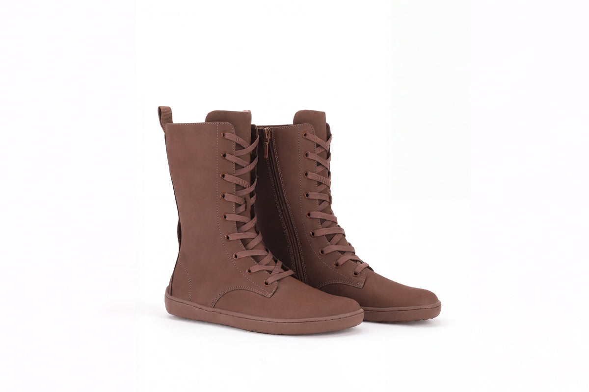 Barefoot Lace-Up Boots Be Lenka Evon - Dark Brown