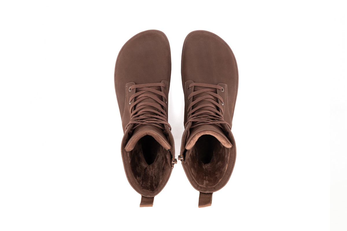 Barefoot Lace-Up Boots Be Lenka Evon - Dark Brown